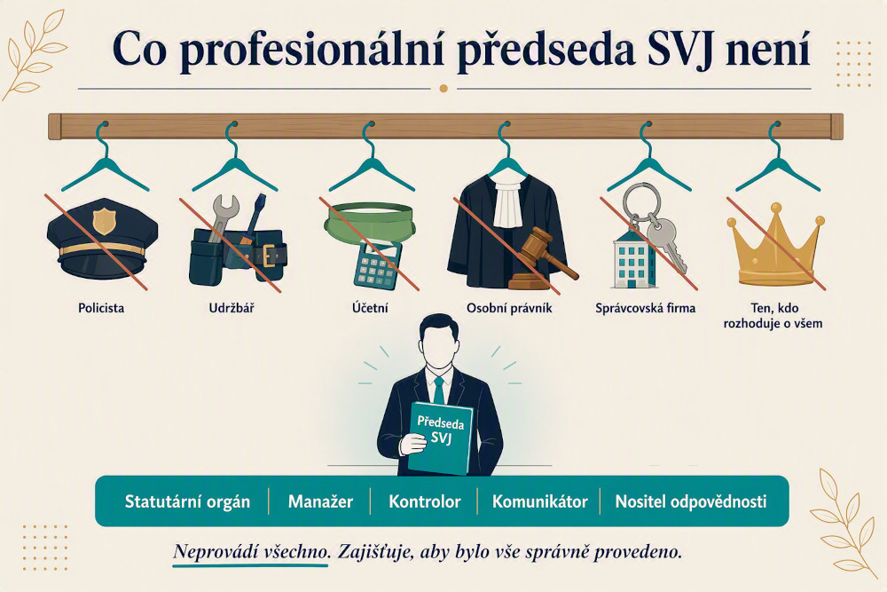 Co předseda SVJ není a nedělá