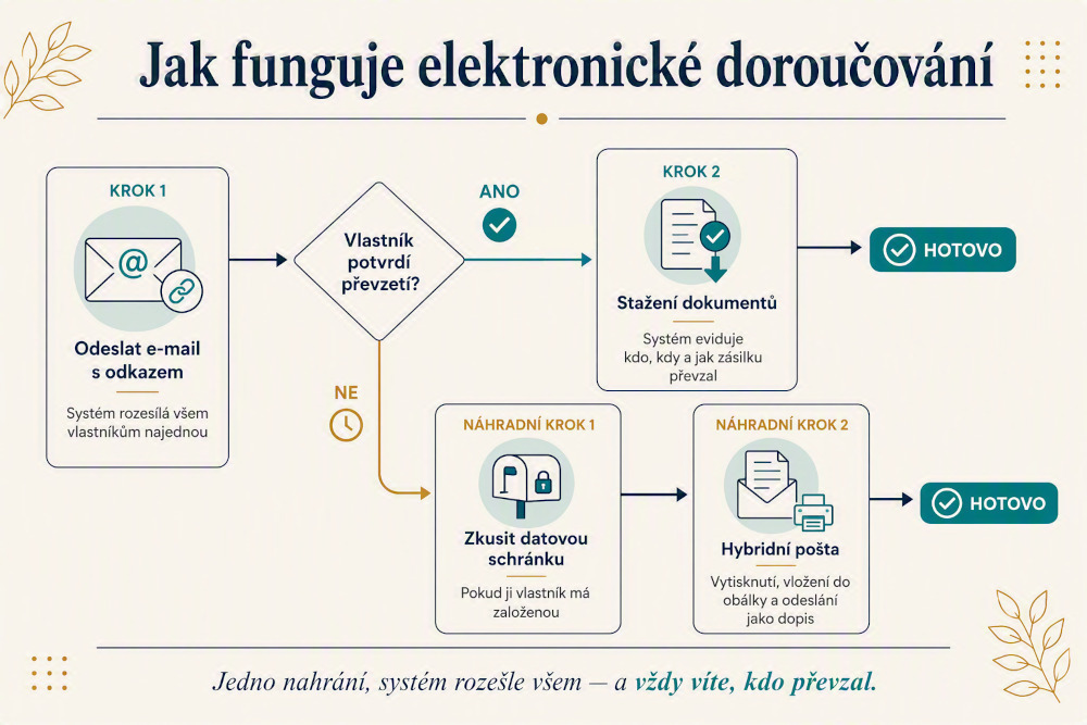 Proces elektronického doručování